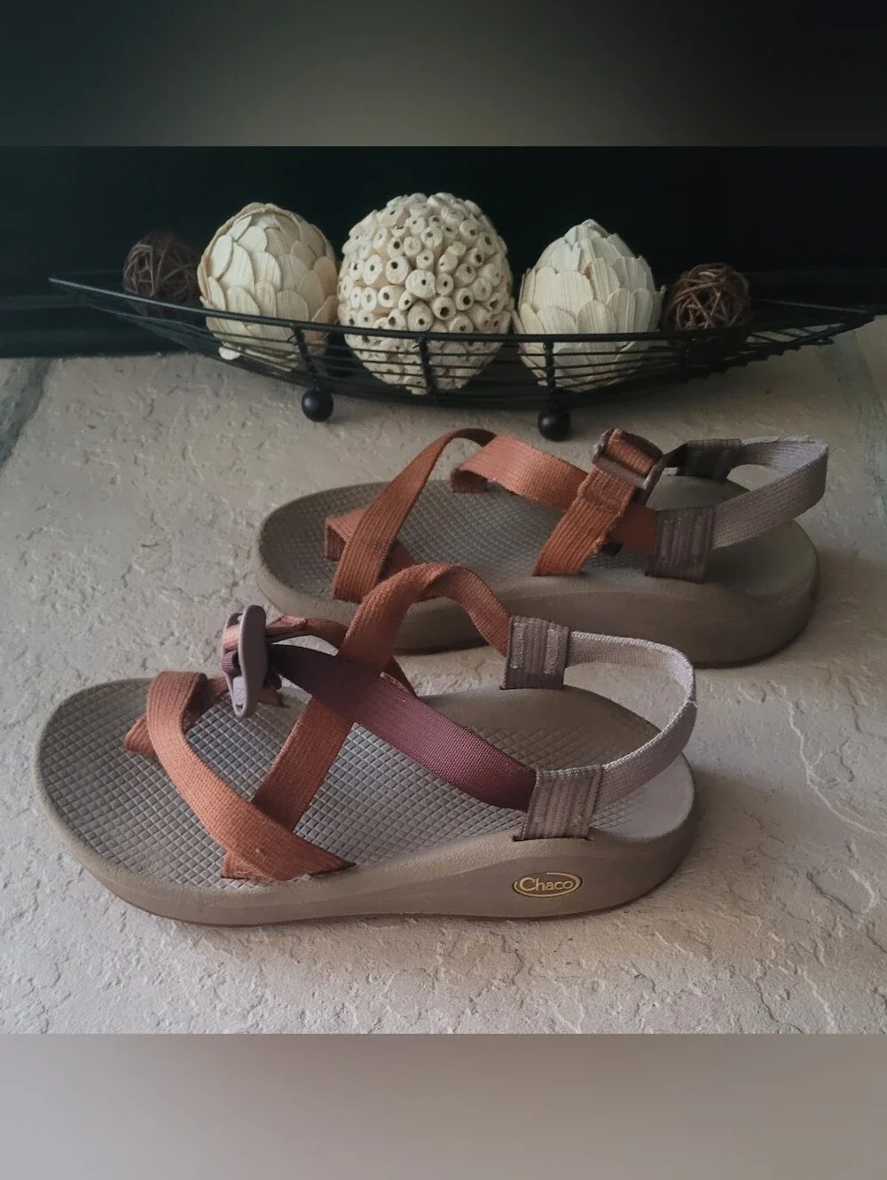 Size 8 Chaco Z/1 Classic Coriander Strappy Adjustable Toe Loop Sport Men Sandals